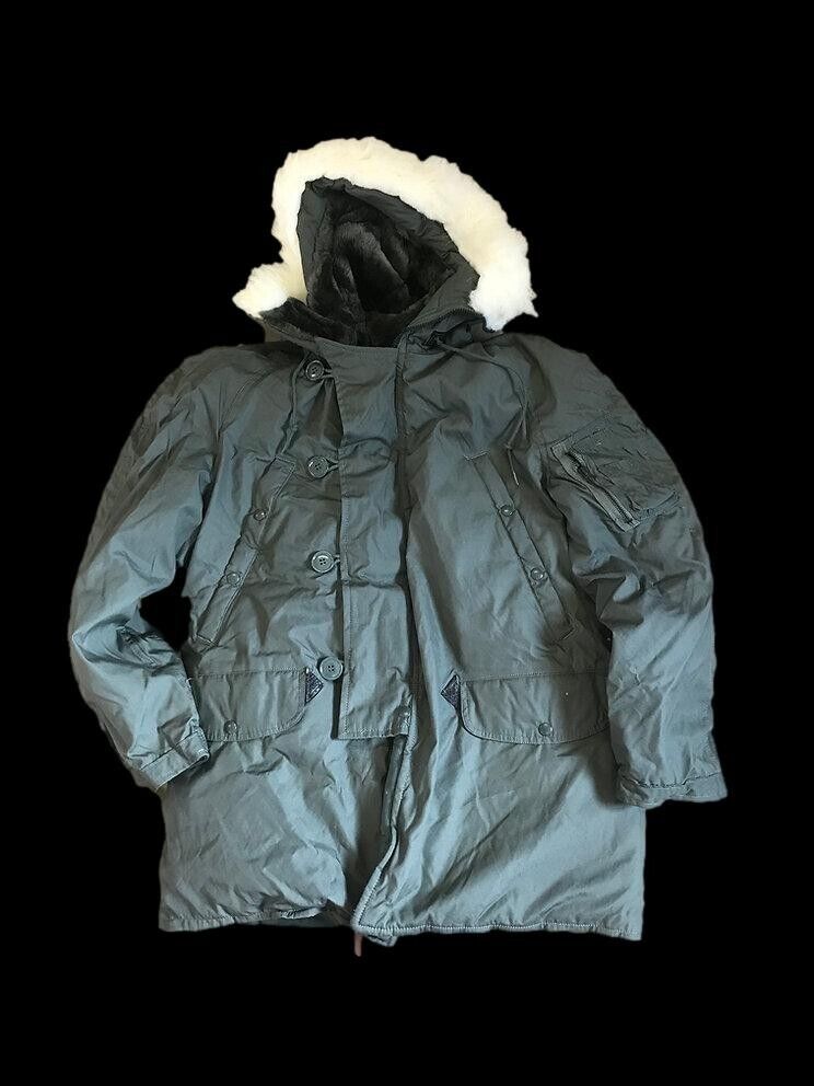 US Military Extreme Cold Weather N-3B Snorkel Parka Jacket Coat Size Medium  New
