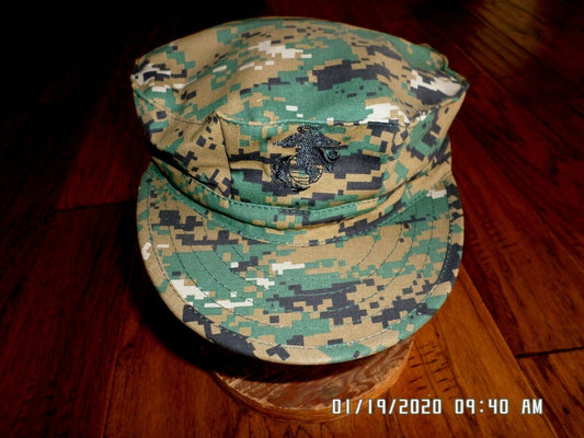 MARINE CORPS STYLE UTILITY HAT U.S.M.C MILITARY WOODLAND DIGITAL CAP