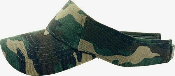 MILITARY WOODLAND CAMOUFLAGE SUN VISOR CAP HAT ADJUSTABLE