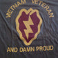 VINTAGE MILITARY VIETNAM VETERAN 25th DIVISION T- SHIRT MADE IN THE U.S.A