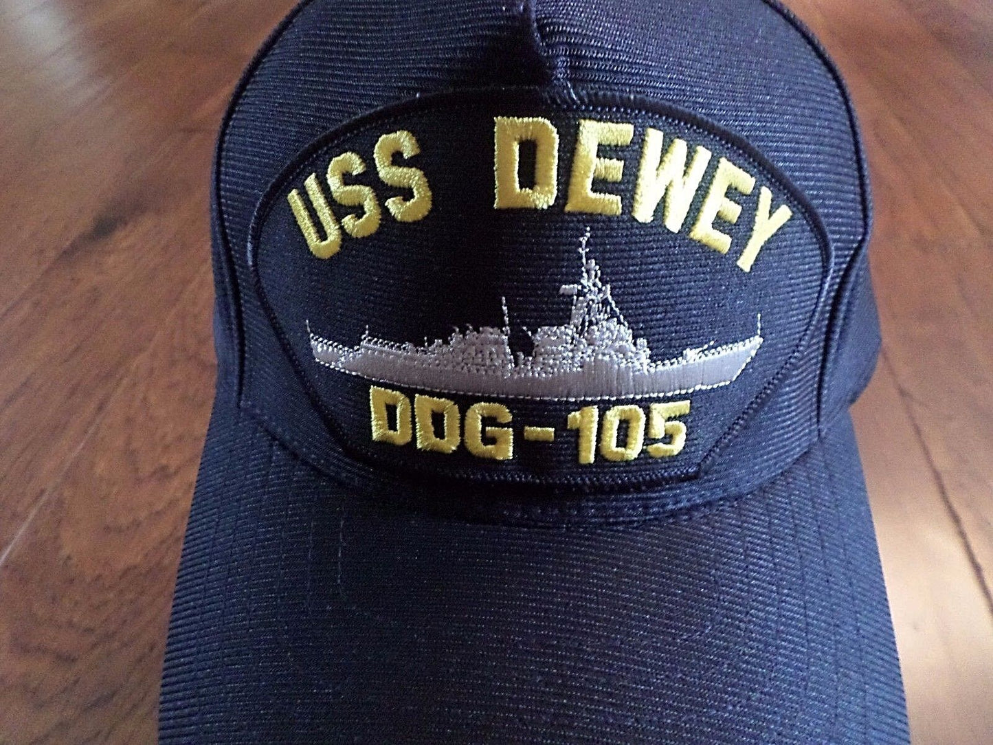 USS DEWEY DDG-105 U.S NAVY SHIP HAT U.S MILITARY OFFICIAL BALL CAP U.S.A MADE