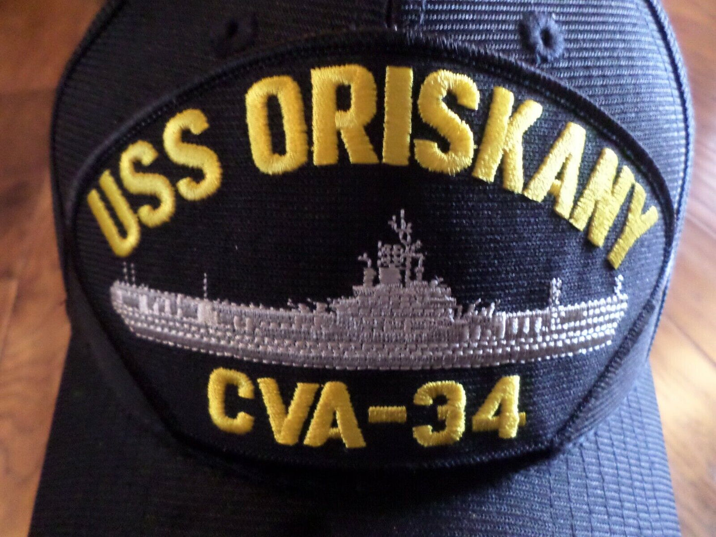 USS ORISKANY CVA - 34 NAVY SHIP HAT U.S MILITARY OFFICIAL BALL CAP U.S.A. MADE