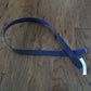 MILITARY ISSUE BLUE WEB BELT BLACK TIP NAVY OR AIR FORCE TROUSER BELT USA MADE