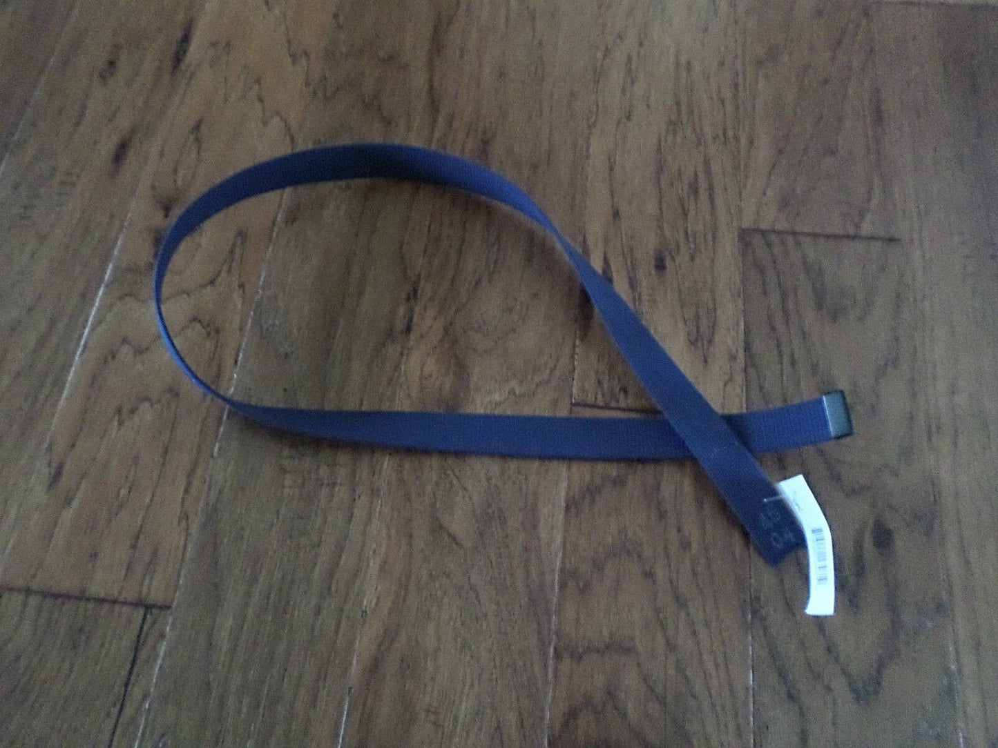 MILITARY ISSUE BLUE WEB BELT BLACK TIP NAVY OR AIR FORCE TROUSER BELT USA MADE