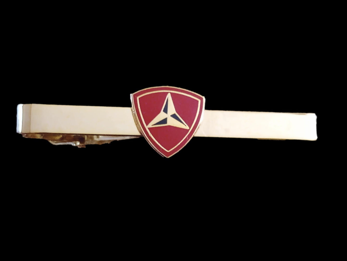 U.S MILITARY 3rd MARINE CORPS TIE BAR OR TIE TAC CLIP ON TYPE USMC INSIGNIA