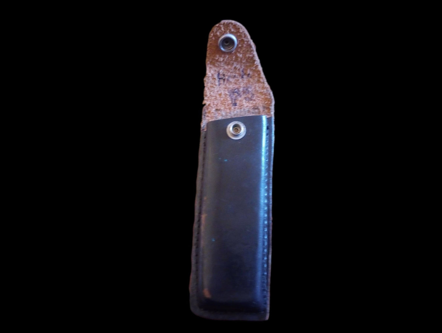 German Walther Magazine Pouch P-38 Black Leather P-5 Police 9 mm 8 Round Genuine