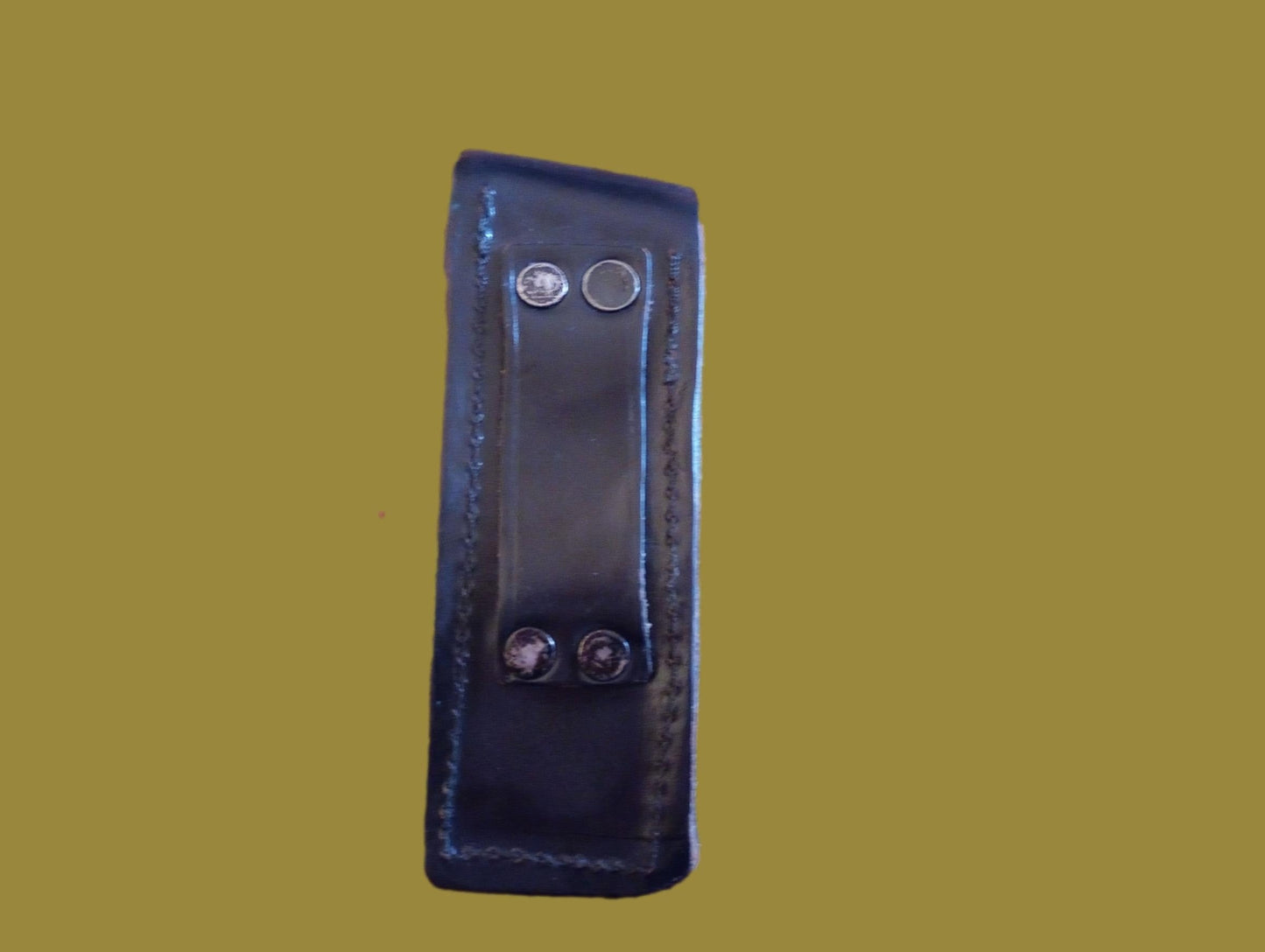 German Walther Magazine Pouch P-38 Black Leather P-5 Police 9 mm 8 Round Genuine