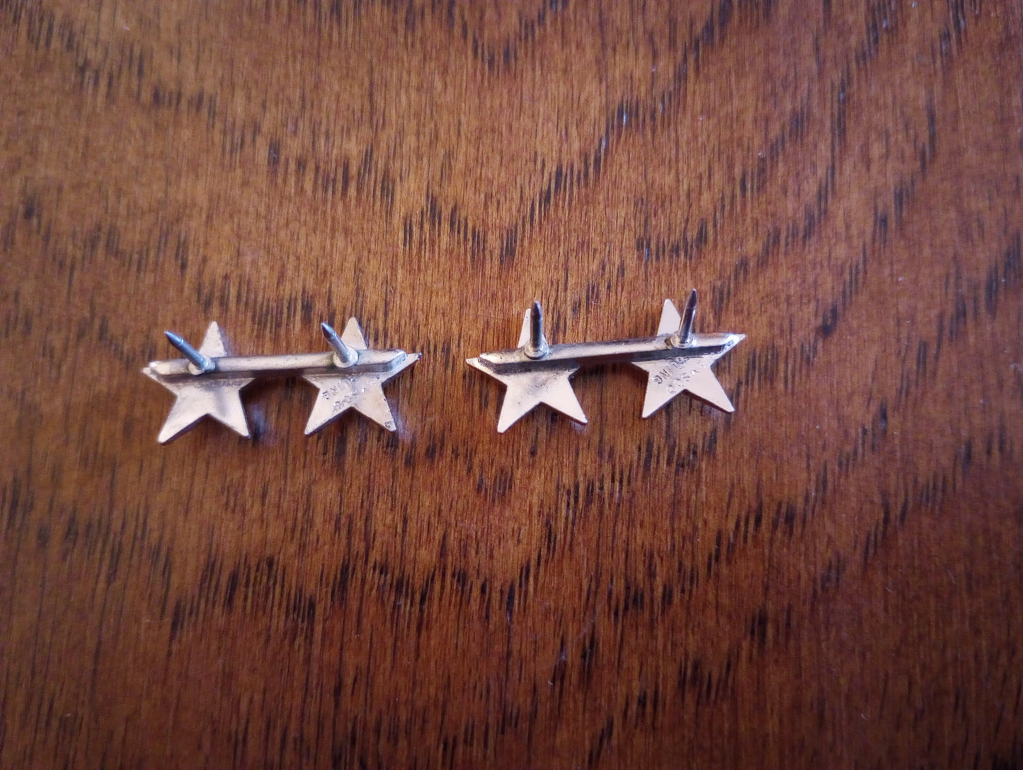 VINTAGE U.S MILITARY STERLING SILVER MAJOR GENERAL RANK 2 STAR WWII VIETNAM