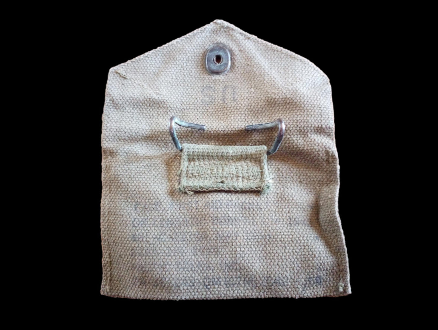 WWII FIRST AID POUCH OD GREEN GENUINE ISSUE CARLISLE BANDAGE CASE ONLY