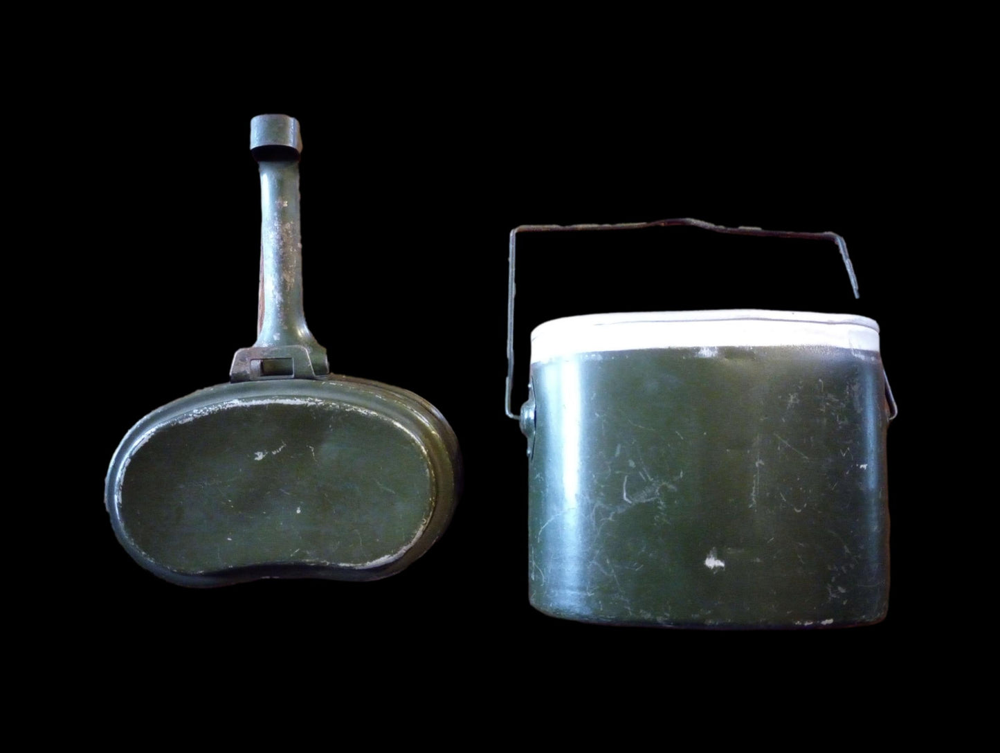 ORIGINAL ROMANIAN MILITARY 2 PIECE MILITARY MESS KIT CAMPING SURVIVAL MESS KITS