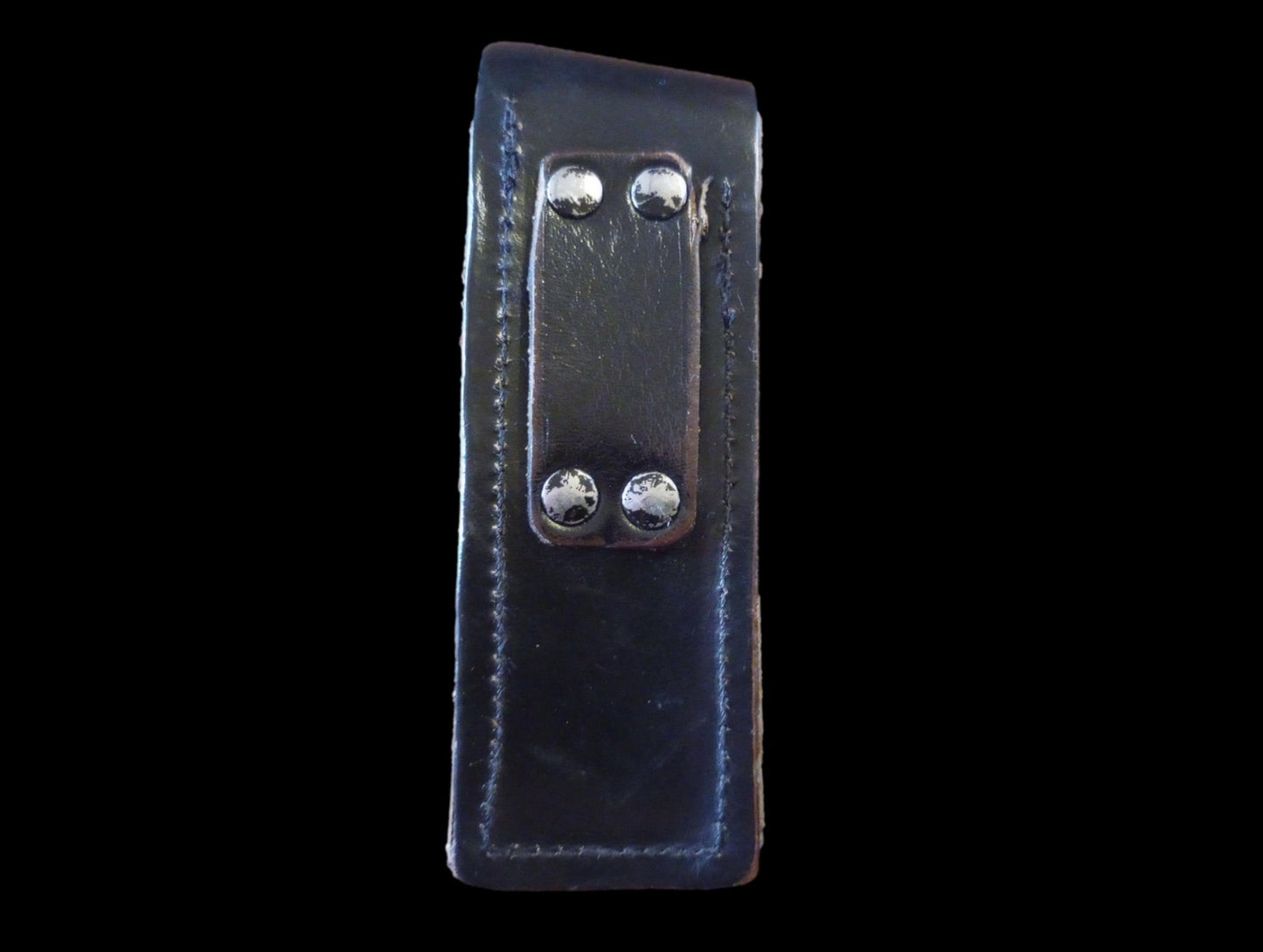 German Walther Magazine Pouch P-38 Black Leather P-5 Police 9 mm 8 Round Genuine