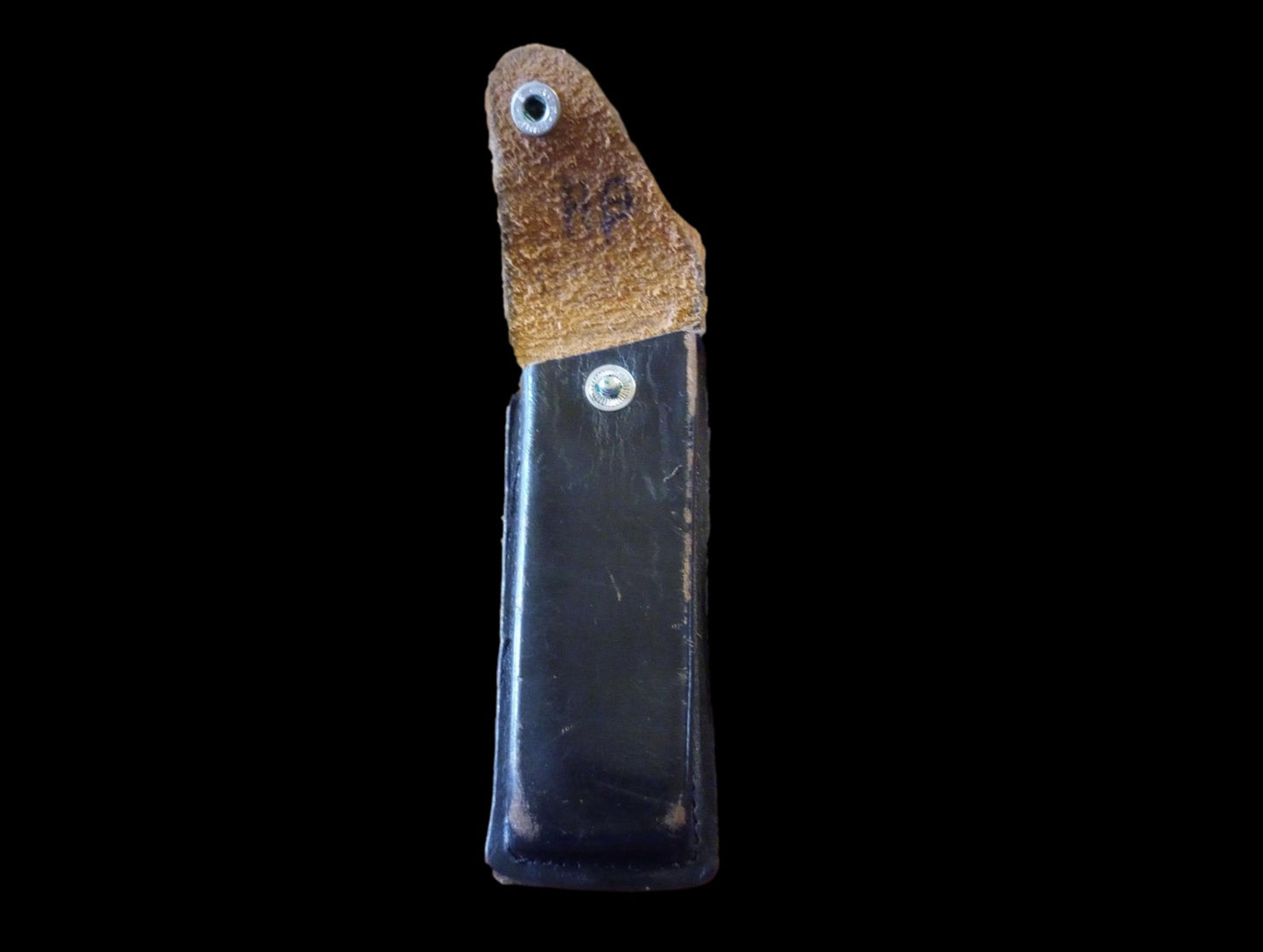 German Walther Magazine Pouch P-38 Black Leather P-5 Police 9 mm 8 Round Genuine