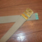 U.S MILITARY KHAKI WEB BELT WITH 3rd MARINE CORPS BRASS BUCKLE MADE IN THE U.S.A