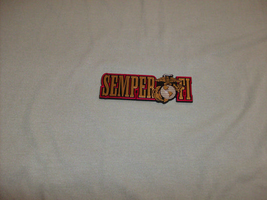 U.S MILITARY MARINE CORPS SEMPER FI MAGNET MADE IN THE U.S.A