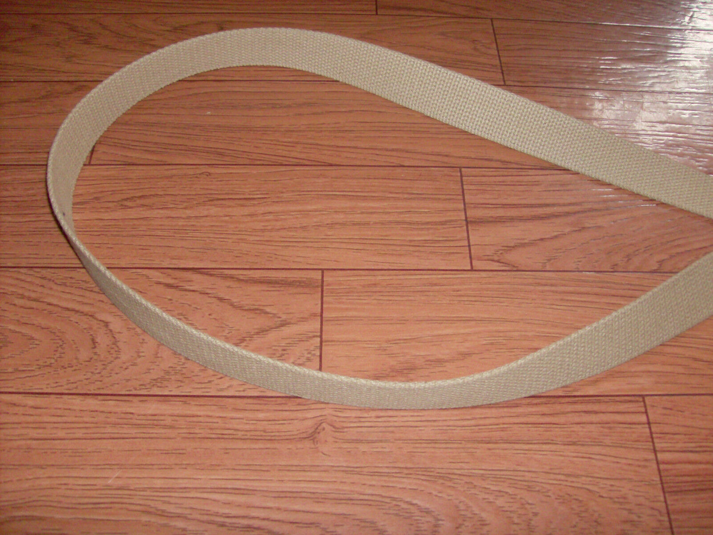 U.S MILITARY KHAKI CHROME TIP WEB  BELT FOR USE WITH CHROME BUCKLE ONLY