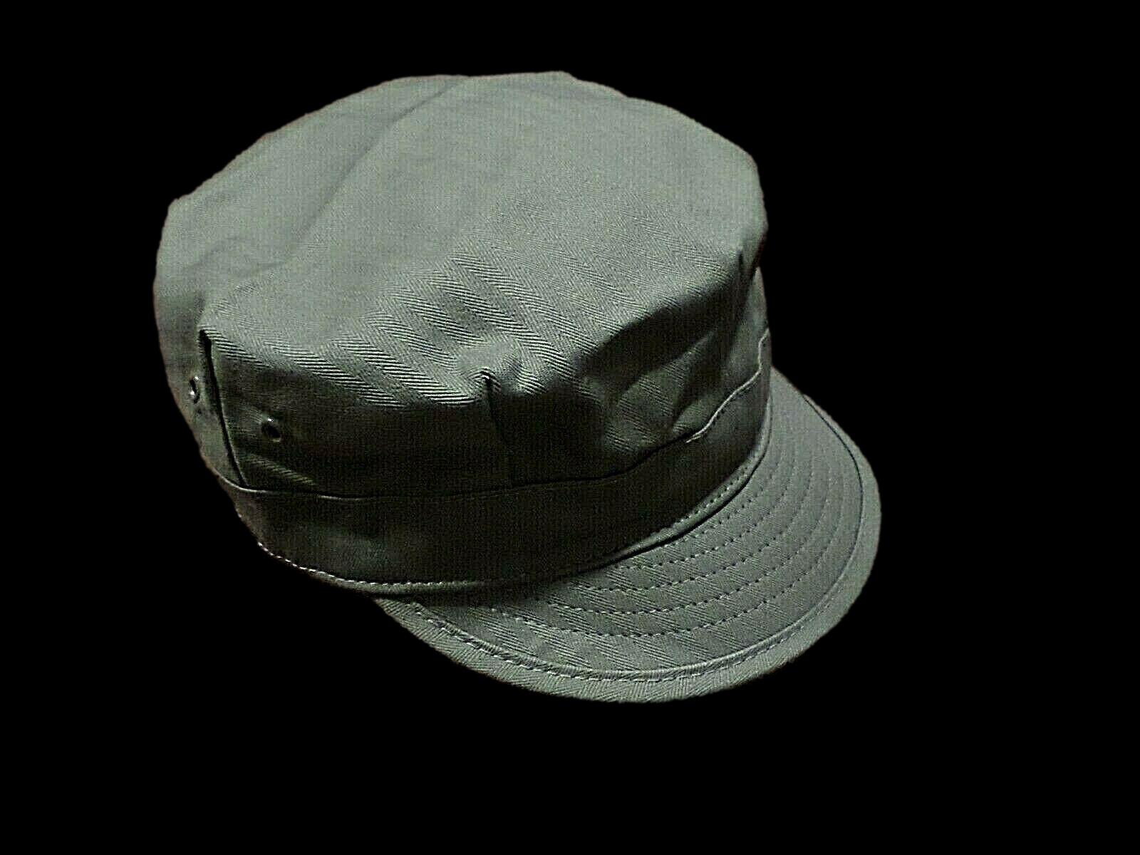 WWII MILITARY HBT HAT REPRODUCTION ARMY FATIGUE CAP SIZE MEDIUM