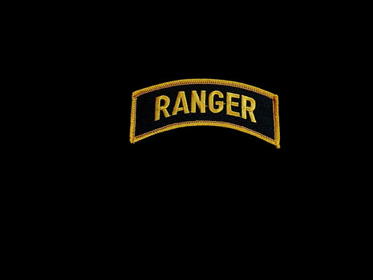 U.S MILITARY ARMY RANGER ROCKER PATCH OVERSIZE 4" INCHES X 1- /4" INCHES