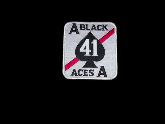 U.S MILITARY NAVY VFA-41 PATCH STRIKE FIGHTER SQUADRON FOUR ONE BLACK ACES 41