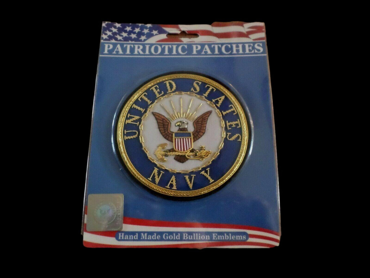 U.S MILITARY NAVY GOLD BULLION PATCH HAND MADE GOLD BULLION