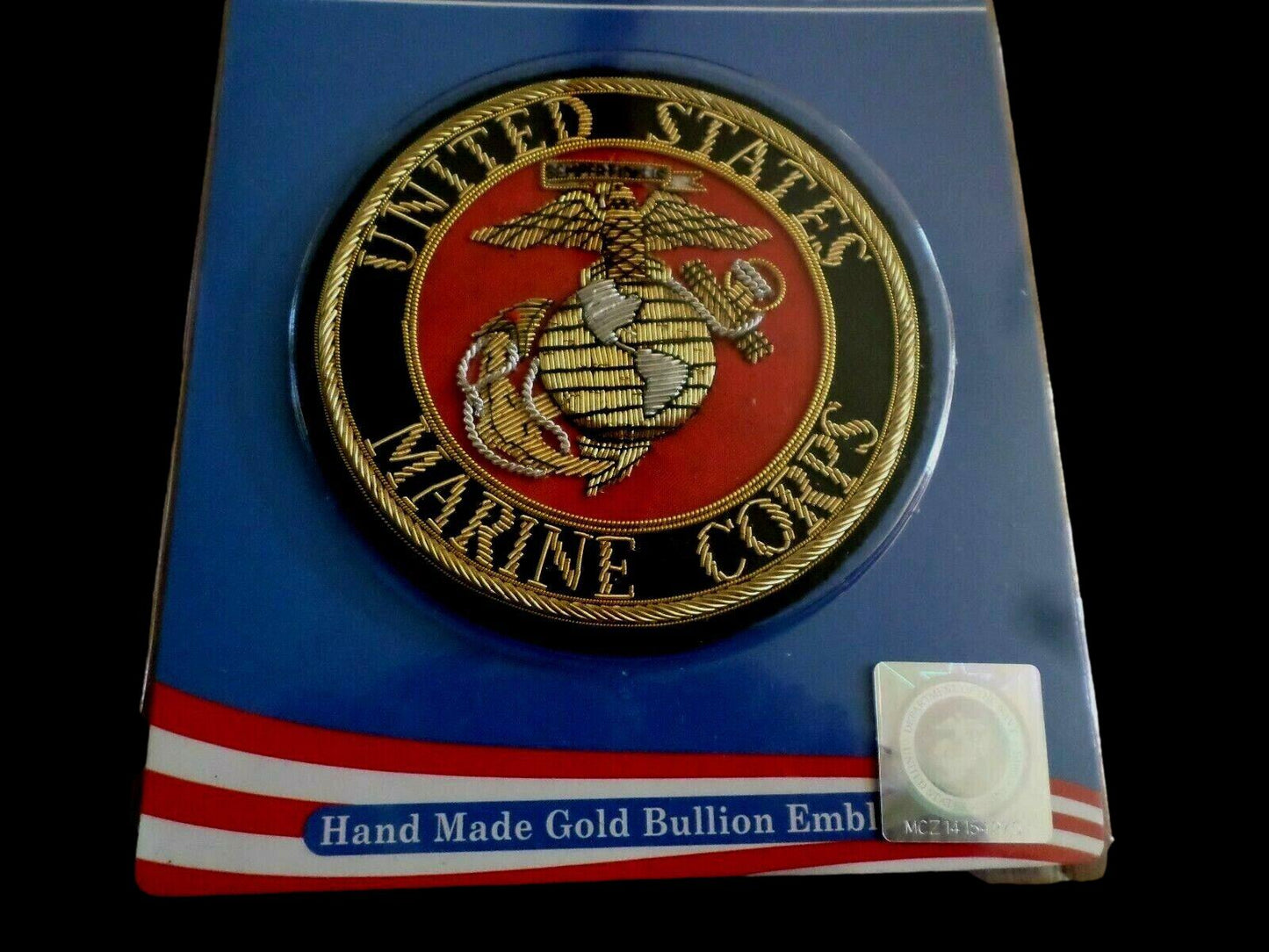 U.S MILITARY MARINE CORPS GOLD BULLION PATCH EAGLE GLOBE AND ANCHOR EGA