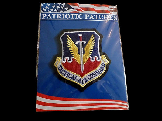U.S MILITARY AIR FORCE TACTICAL AIR COMMAND HAT ARM PATCH 3 3/4" X 3 3/4 "
