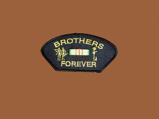 U.S MILITARY VIETNAM BROTHERS FOREVER HAT PATCH VIETNAM SERVICE RIBBON