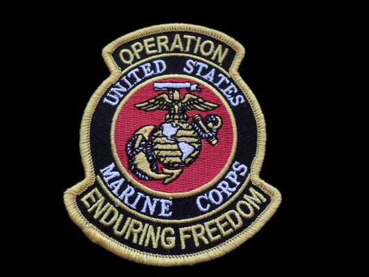 U.S MARINE CORPS OEF OPERATION ENDURING FREEDOM VETERAN EGA PATCH HEAT TRANSFER