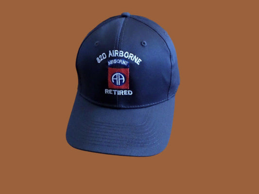 U.S MILITARY ARMY 82nd AIRBORNE RETIRED HAT EMBROIDERED BALL CAP
