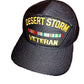 U.S MILITARY DESERT STORM VETERAN HAT U.S MILITARY OFFICIAL BALL CAP U.S.A MADE