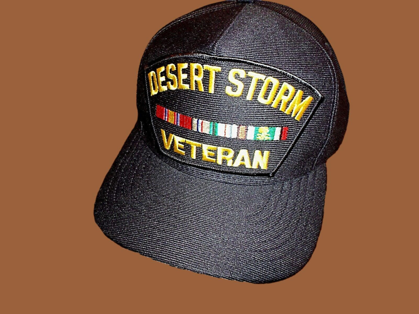 U.S MILITARY DESERT STORM VETERAN HAT U.S MILITARY OFFICIAL BALL CAP U.S.A MADE