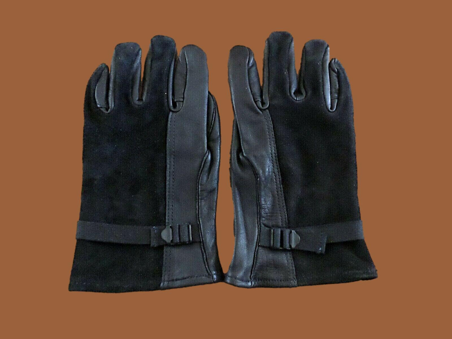 MILITARY USMC STYLE D-3A LEATHER GLOVES COLD WET WEATHER SIZE 4 MEDIUM W/LINER