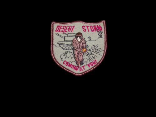U.S MILITARY OPERATION DESERT STORM COMING AT YOU ARM PATCH